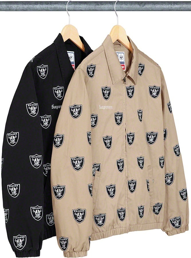 Supreme®/NFL/Raiders/'47 Embroidered Harrington Jacket